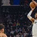 Victor Wembanyama a réussi un 2e five-by-five en carrière KEYSTONE/AP/Rick Egan
